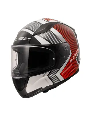 LS2 RAPID 2 EXTRA BEYAZ-KIRMIZI KASK