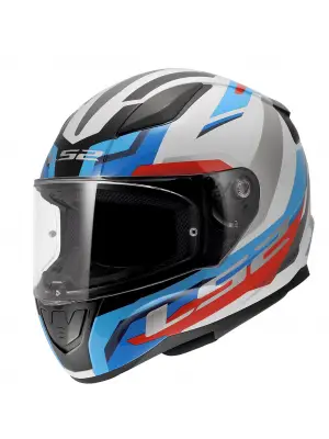 LS2 RAPID 2 HYPER BEYAZ-MAVİ-KIRMIZI KASK