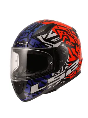 LS2 RAPID 2 MEMPHIS KIRMIZI-MAVİ KASK