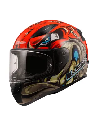 LS2 RAPID 2 SPOX KIRMIZI-GRİ KASK