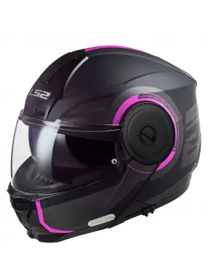 LS2 SCOPE 2 ARCH MAT TITANIUM-PEMBE KASK