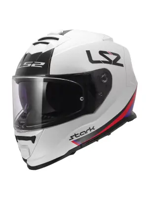 LS2 STORM 2 STARK BEYAZ-KIRMIZI-MAVİ-SARI KASK