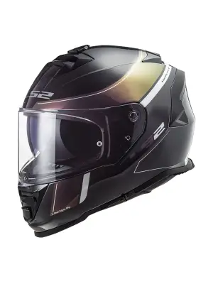 LS2 STORM 2 VELVET MAT SİYAH-GÖKKUŞAĞI KASK