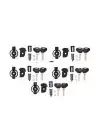 GIVI SL105 ÇANTA GÜVENLİKLİ ANAHTAR SETİ