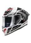 GIVI 50.3 QUASAR BEYAZ-SİYAH-KIRMIZI KASK