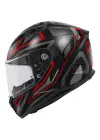 GIVI 50.7 PROTON MAT TITANIUM-KIRMIZI KASK
