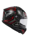 GIVI 50.7 PROTON MAT TITANIUM-KIRMIZI KASK