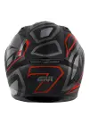 GIVI 50.7 PROTON MAT TITANIUM-KIRMIZI KASK