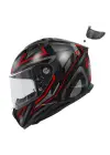 GIVI 50.7 PROTON MAT TITANIUM-KIRMIZI KASK