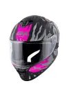 GIVI 50.X SHARKBITE MAT SİYAH-GRİ-PEMBE KASK