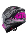 GIVI 50.X SHARKBITE MAT SİYAH-GRİ-PEMBE KASK