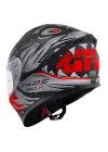 GIVI 50.X SHARKBITE MAT SİYAH-GRİ-KIRMIZI KASK