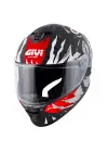 GIVI 50.X SHARKBITE MAT SİYAH-BEYAZ-KIRMIZI KASK