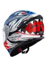 GIVI 50.X SHARKBITE MAVİ-BEYAZ-KIRMIZI KASK