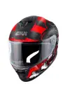 GIVI 50.X WILD MAT SİYAH-KIRMIZI KASK