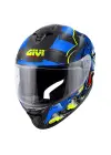 GIVI 50.X WILD MAT SİYAH-MAVİ KASK