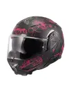 LS2 ADVANT 2 SOPHIA MAT SİYAH-PEMBE KASK