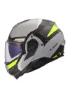 LS2 ADVANT 2 TRIPLE MAT GRİ- SİYAH-NEON SARI KASK