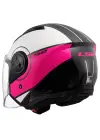 LS2 AIRFLOW 2 COVER BEYAZ-PEMBE KASK