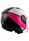 LS2 AIRFLOW 2 COVER BEYAZ-PEMBE KASK