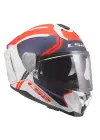 LS2 CHALLENGER 2 TITAN MAT BEYAZ-MAVİ-KIRMIZI KASK