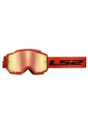 LS2 CHARGER GOGGLES MOTOKROS GÖZLÜK (IRIDIUM CAMLI) NEON TURUNCU