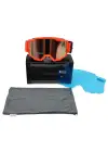 LS2 CHARGER GOGGLES MOTOKROS GÖZLÜK (IRIDIUM CAMLI) NEON TURUNCU