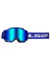 LS2 CHARGER GOGGLES MOTOKROS GÖZLÜK (IRIDIUM CAMLI) MAVİ
