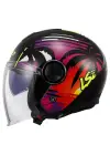 LS2 CLASSY PALM SİYAH KASK