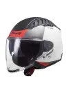 LS2 COPTER 2 URBANE MAT BEYAZ-KIRMIZI KASK