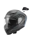 LS2 DRAGON KARBON SUBIC MAT MAVİ PETROL KASK