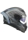 LS2 DRAGON KARBON SUBIC MAT MAVİ PETROL KASK