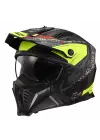 LS2 DRIFTER DEVOR MAT SİYAH-NEON SARI KASK