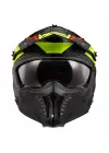 LS2 DRIFTER DEVOR MAT SİYAH-NEON SARI KASK