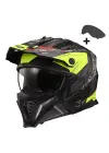 LS2 DRIFTER DEVOR MAT SİYAH-NEON SARI KASK