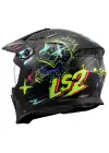 LS2 DRIFTER RAYZ SİYAH-MAVİ KASK
