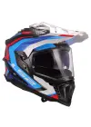 LS2 EXPLORER C KARBON FRONTIER II BEYAZ-MAVİ KASK M