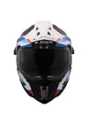 LS2 EXPLORER C KARBON FRONTIER II BEYAZ-MAVİ KASK M