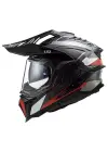 LS2 EXPLORER C KARBON FRONTIER TITANIUM-KIRMIZI KASK