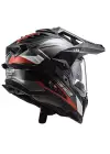 LS2 EXPLORER C KARBON FRONTIER TITANIUM-KIRMIZI KASK