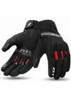 LS2 JET 3 WATERPROOF ELDİVEN SİYAH-KIRMIZI