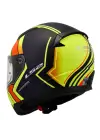 LS2 RAPID 2 EXTRA MAT NEON SARI-NAVY MAVİ KASK