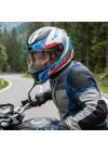 LS2 RAPID 2 HYPER BEYAZ-MAVİ-KIRMIZI KASK