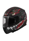 LS2 RAPID 2 KAIJU MAT SİYAH-KIRMIZI-BEYAZ KASK