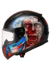 LS2 RAPID 2 ZOMBIE SİYAH-KIRMIZI KASK