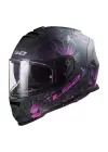 LS2 STORM 2 BURST MAT SİYAH-PEMBE KASK