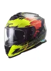 LS2 STORM 2 DROP SİYAH-SARI-KIRMIZI KASK