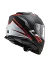 LS2 STORM 2 NERVE MAT SİYAH-KIRMIZI KASK