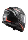 LS2 STORM 2 RACER MAT TITANIUM-NEON TURUNCU KASK