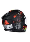 LS2 STREAM 2 ANGRY MONKEY MAT SİYAH-KIRMIZI KASK